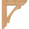 Ekena Millwork Legacy Slat Smooth Bracket w/ Offset Brace, Western Red Cedar, 7 1/2"W x 28"D x 32"H BKT0806X28X32LEC06SWR - alternate 4